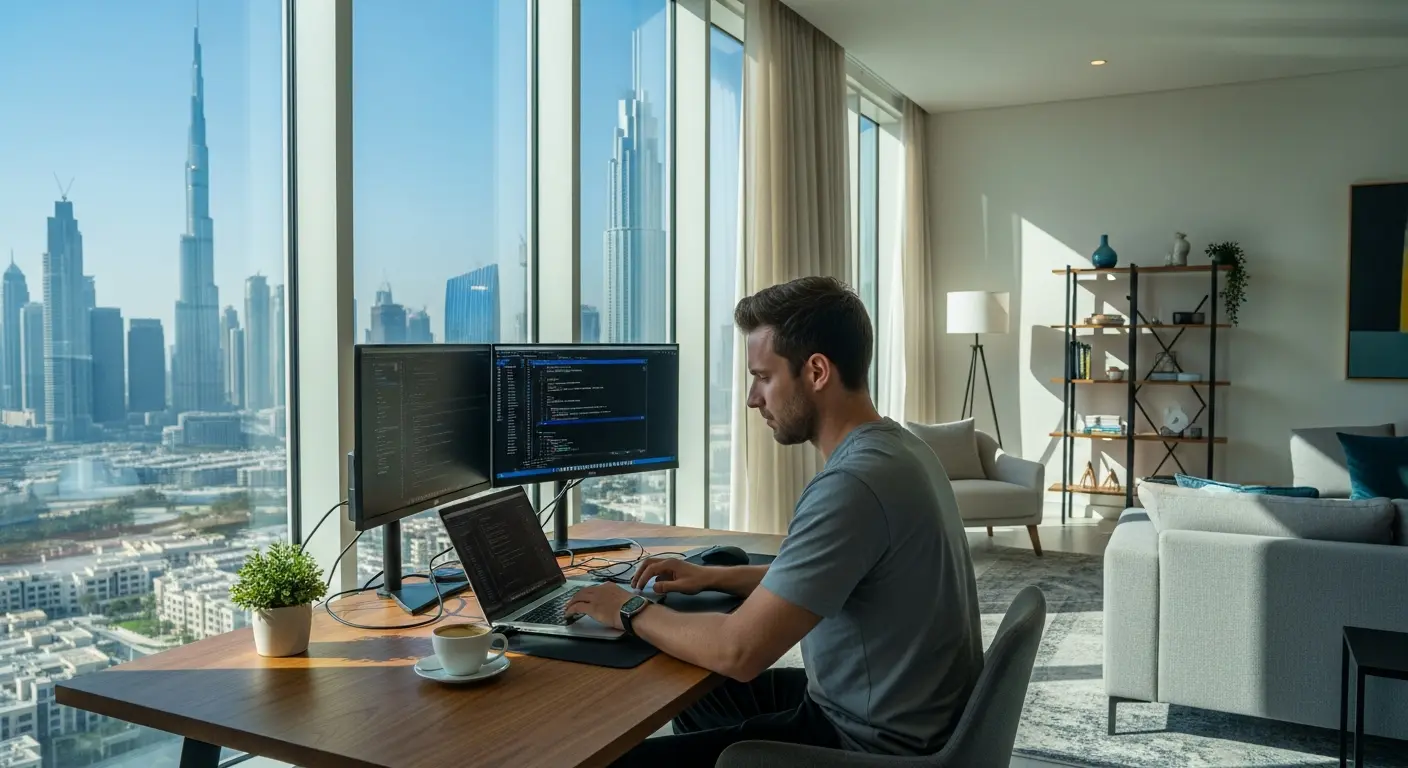 Als Digitaler Nomade nach Dubai auswandern - Moderne Arbeitsplätze und Lifestyle