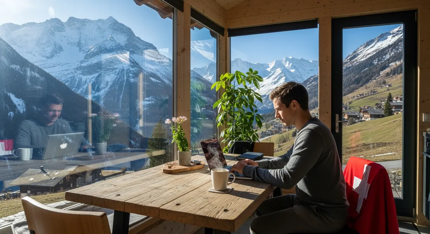 In die Schweiz auswandern als Digitaler Nomade - Arbeiten von überall