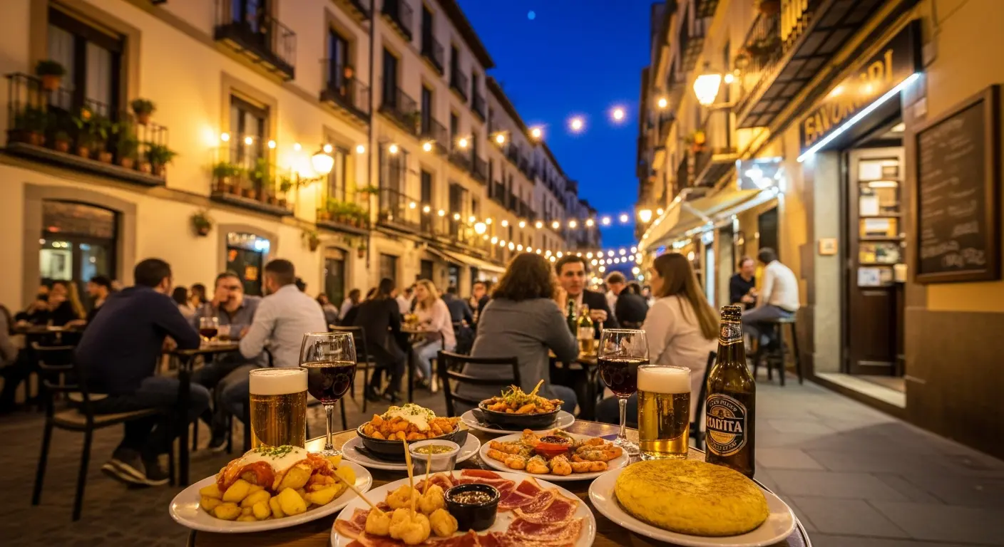 Typischer Abend in Spanien - Tapas und Lebensfreude