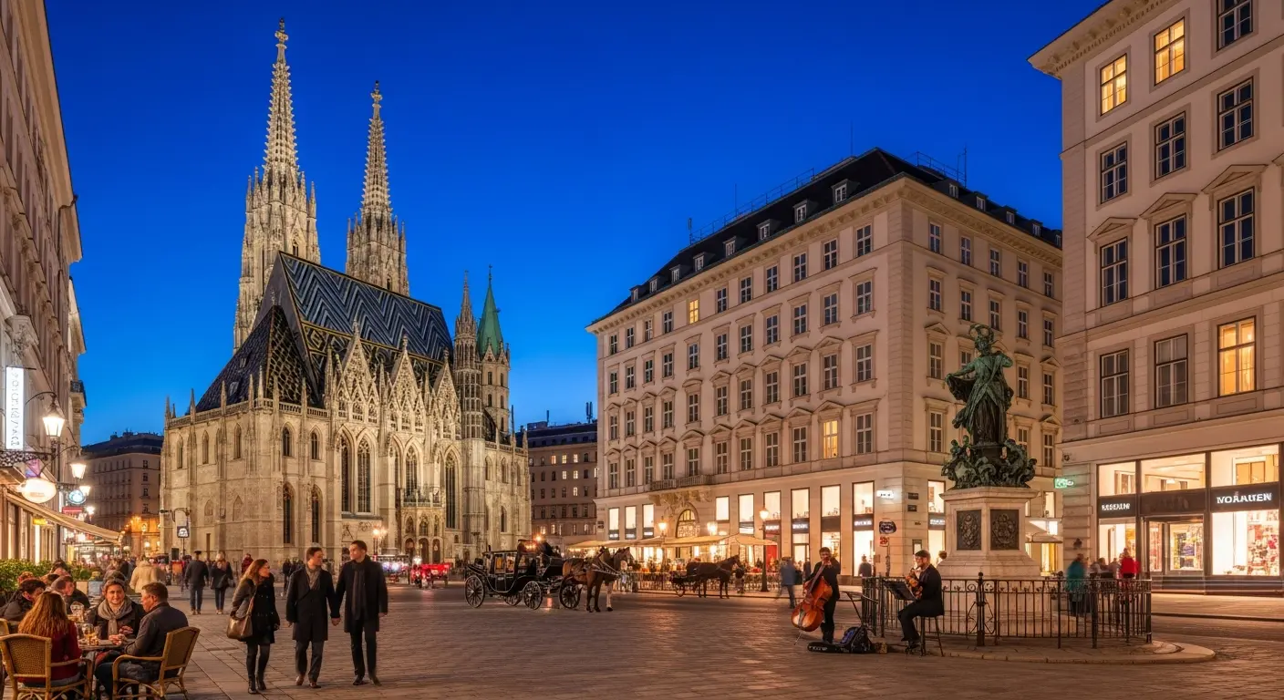 Typischer Abend in Wien - Gemütlichkeit und Kultur