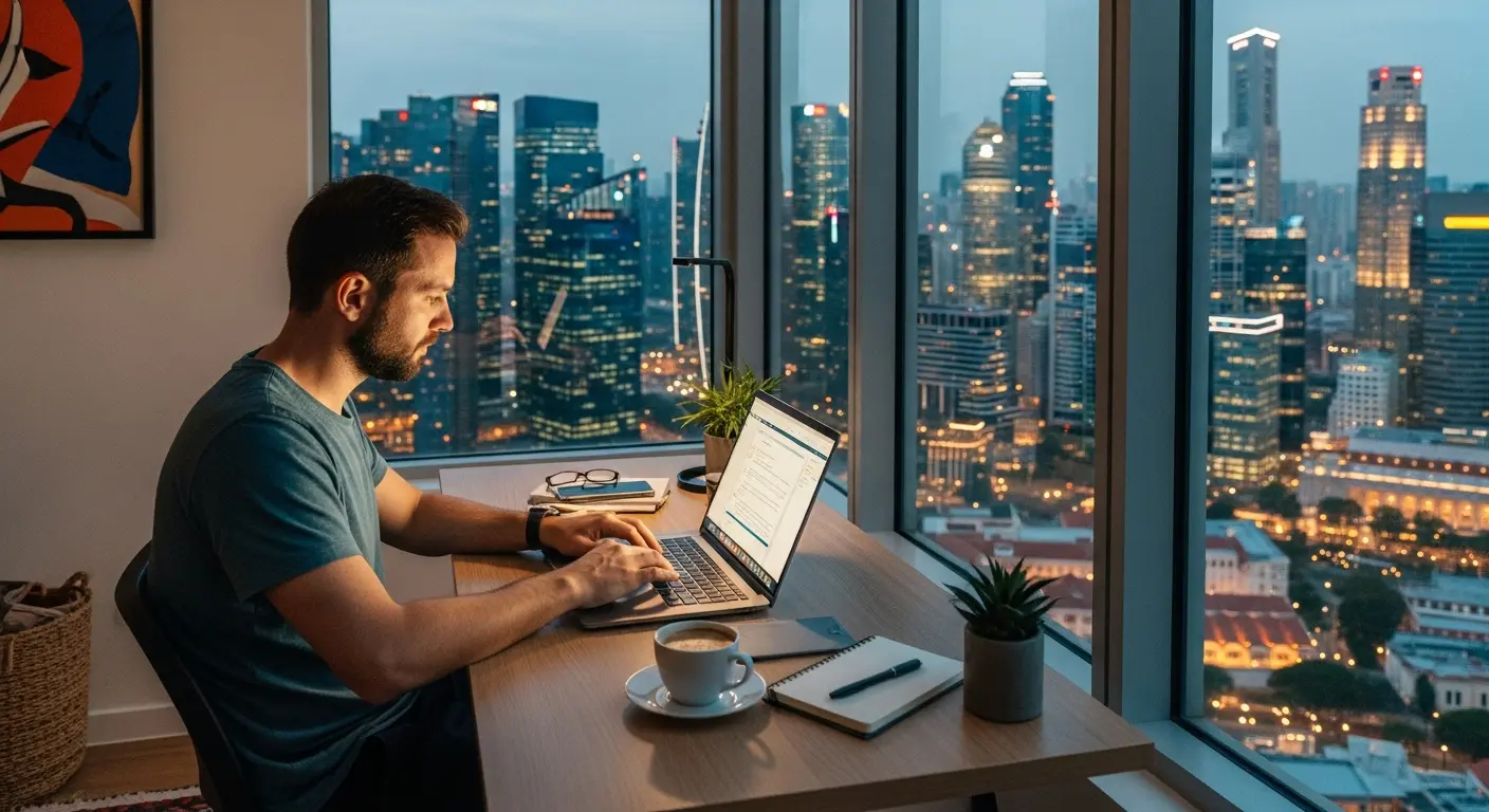 Als Digitaler Nomade nach Singapur einwandern - Moderne Infrastruktur und Coworking Spaces