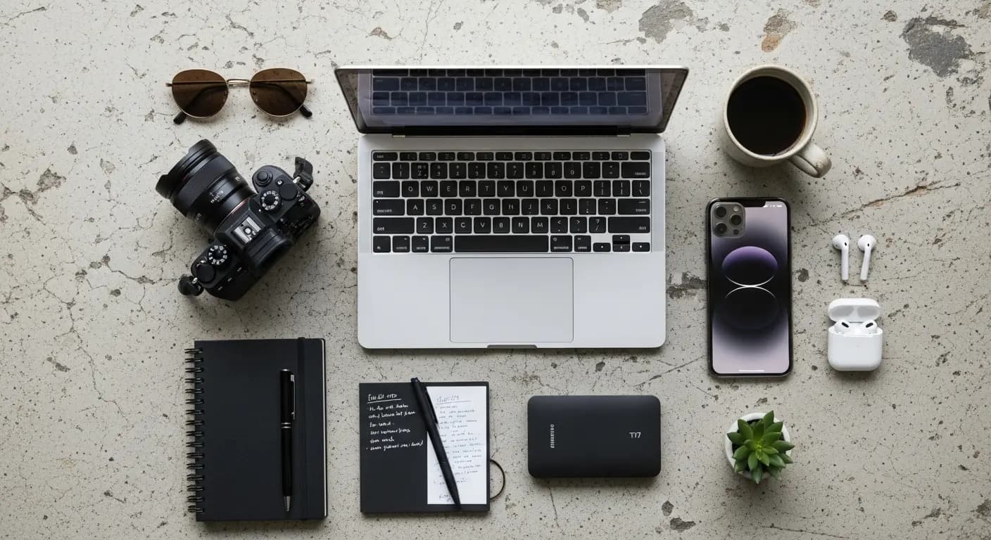 Ausstattung für digitale Nomaden