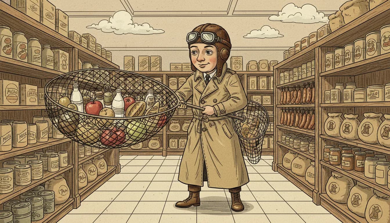 Person sammelt Lebensmittel mit Netz - PAYBACK-Einkaufsstrategien