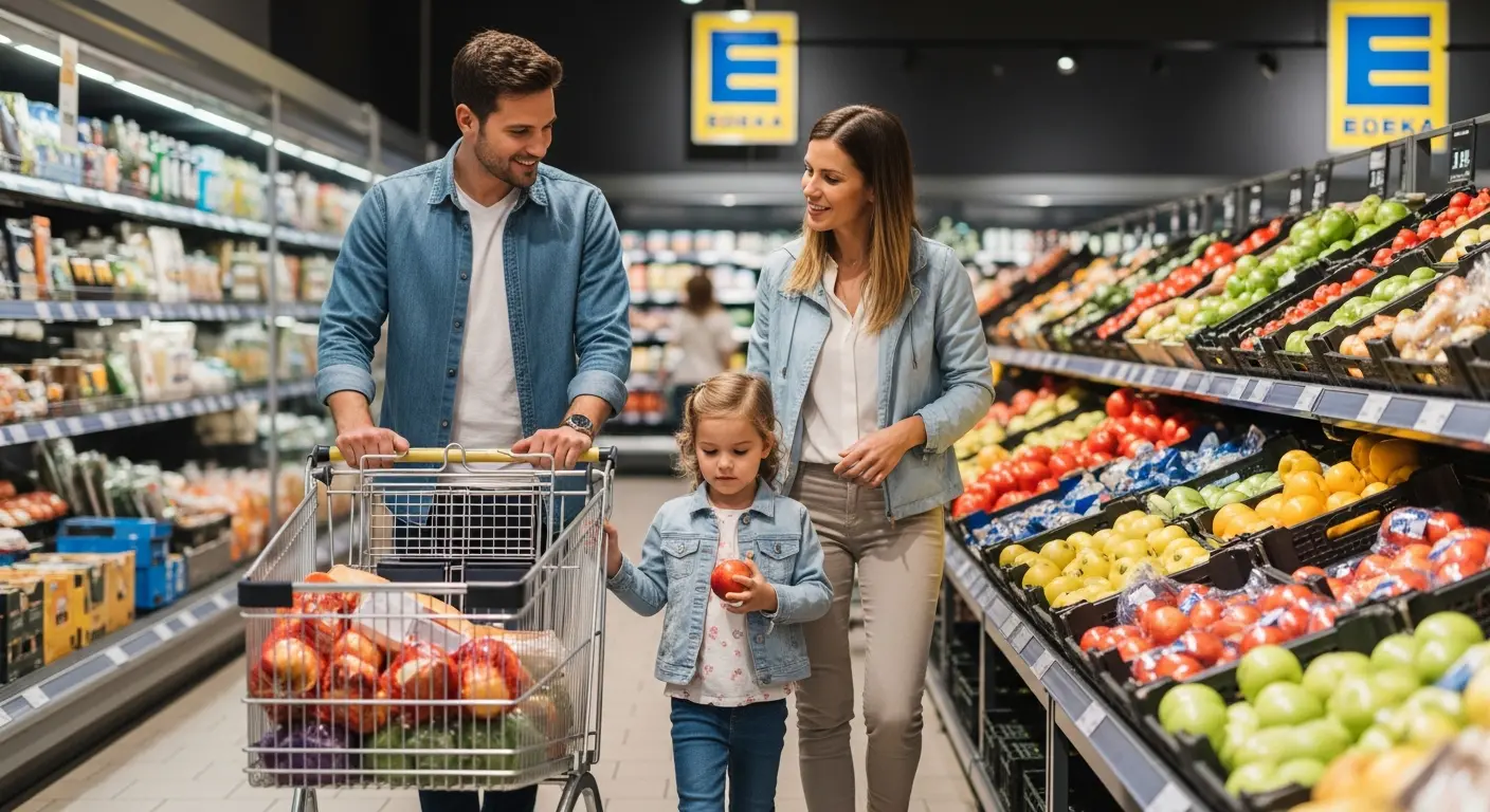 Großeinkauf mit der Familie bei EDEKA - PAYBACK Punkte sammeln beim Einkaufen