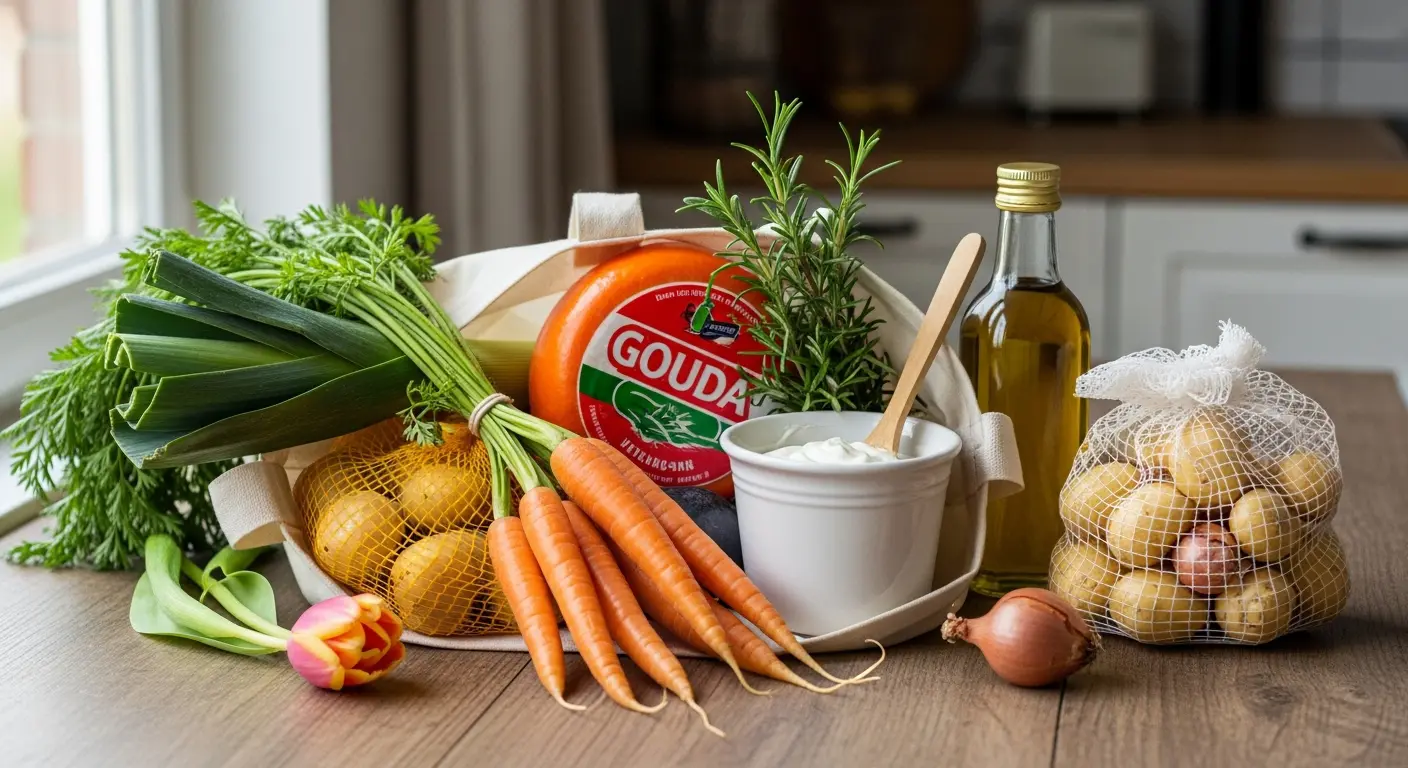 Typische niederländische Lebensmittel - Käse und lokale Spezialitäten