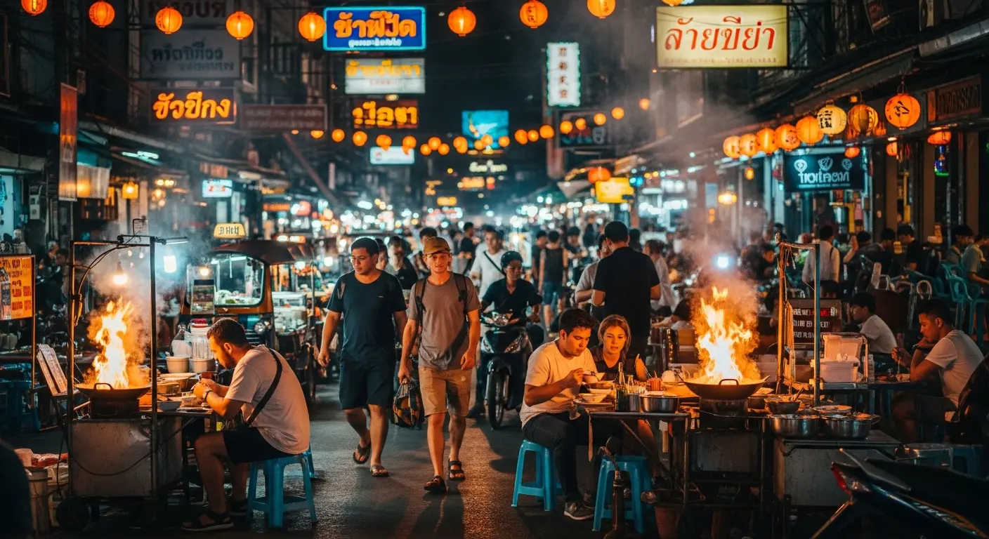 Typischer Abend in Thailand - Sanuk und entspannte Lebensweise